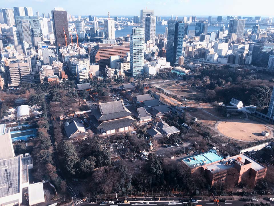 东京塔上看东京